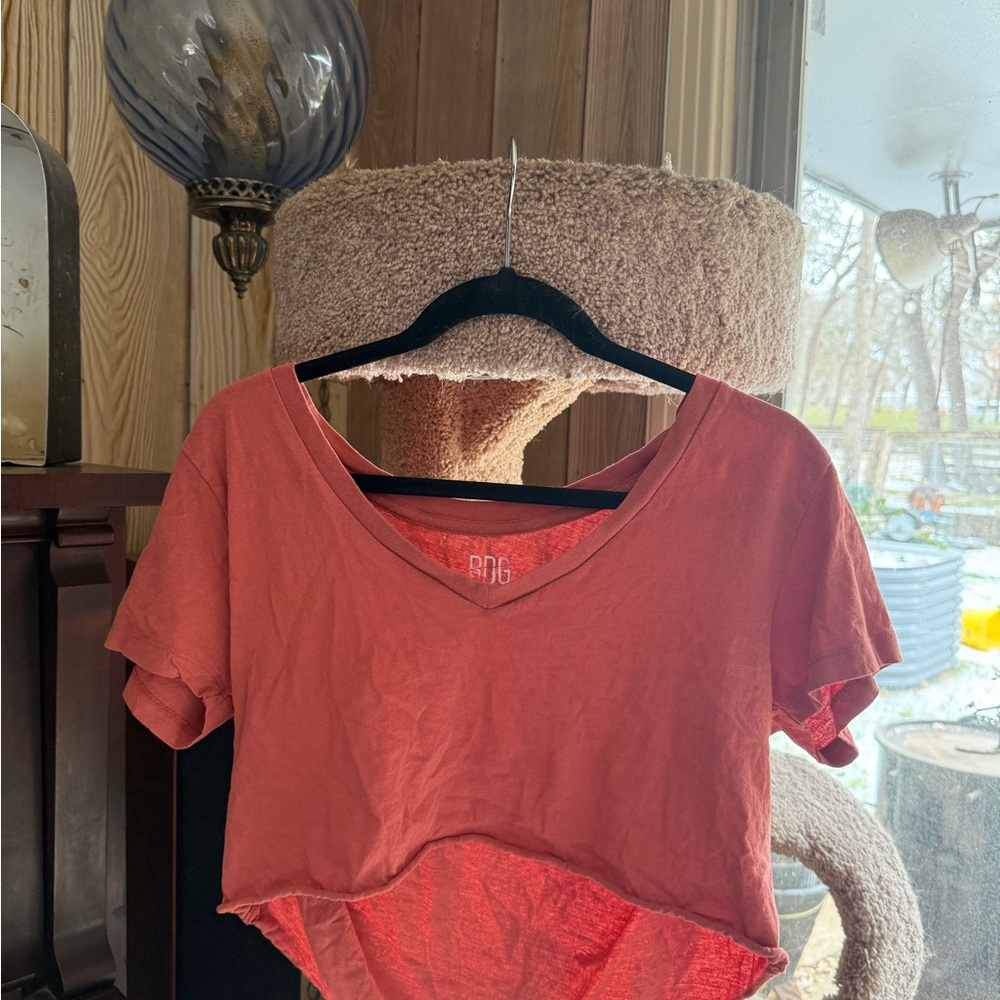 BDG Coral Crop Top